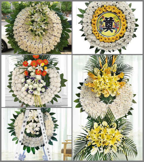 安徽池州市石台县七都镇高路亭村花圈速递